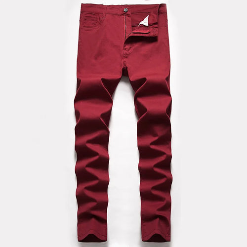 Being Vigor Inch Size Solid Cotton Business Casual Mens Pants Slim Fit