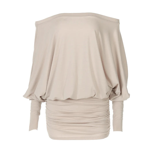 Fashion Off Shoulder Sheer Mini Dress Outfits For Women Hot Sexy Long