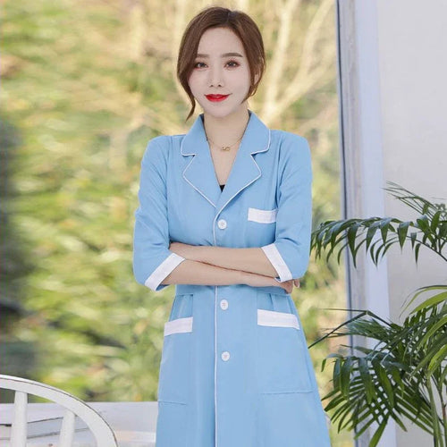 New Lab Coat High Quality Spa Uniforms Tattooist Work Clothing Scrubs