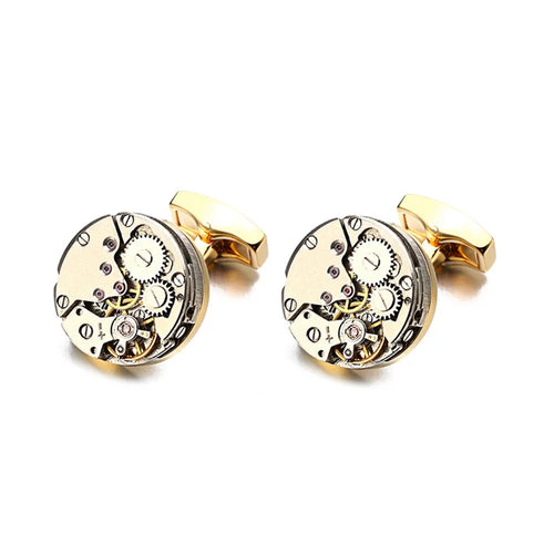 Brand Designer Watch Movement Cufflinks For Mens Business Wedding