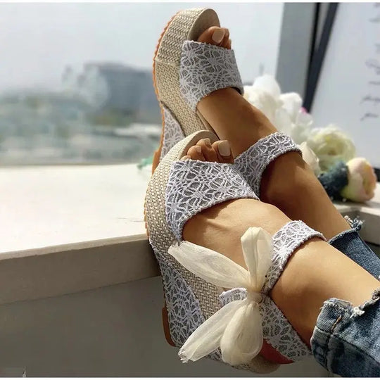 Shoes for Women Leisure Women Wedge Heel Shoes 2024 Summer Sandals Party Platform Open Toe Sandalias De Mujer 35-40