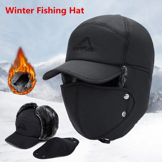 2024 Winter Warm Thickened Artificial Fur Baseball Hat Men's and