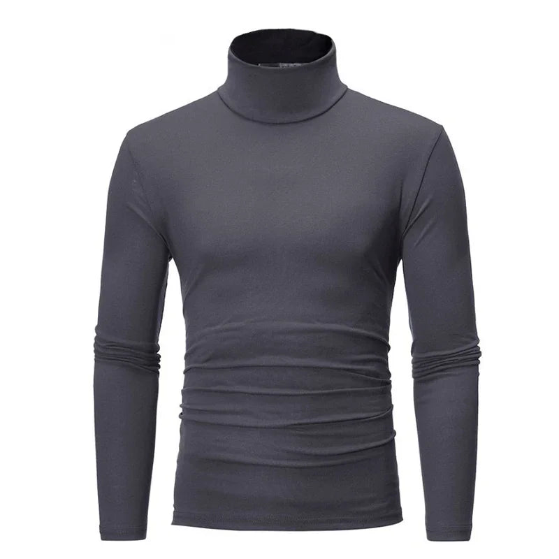 Spring Autumn Thin Men Pullovers Sweaters Turtleneck Knitted Sweater
