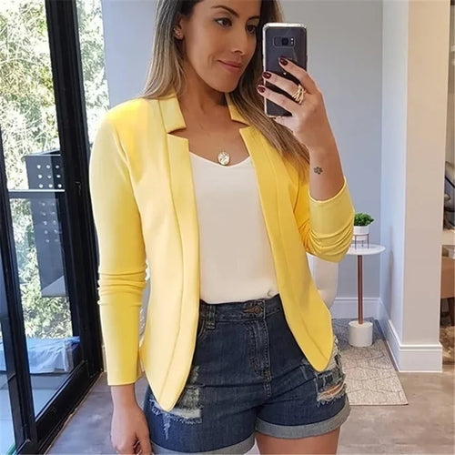 Women Thin Black Blazers Suit 2024 Female Spring Blazer Jackets Long