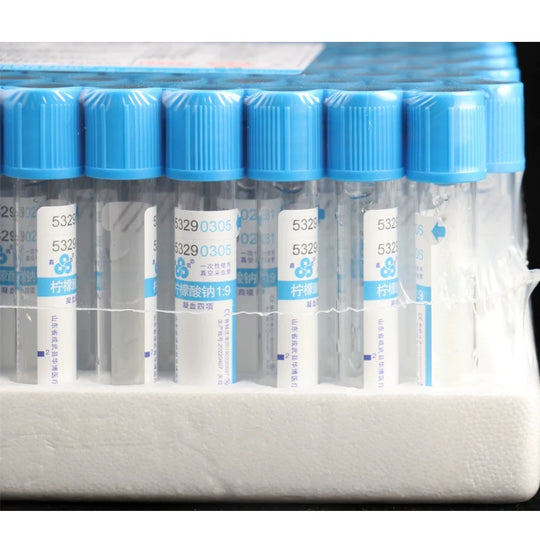 100pcs Blood collection coagulation sodium citrate plastic tube