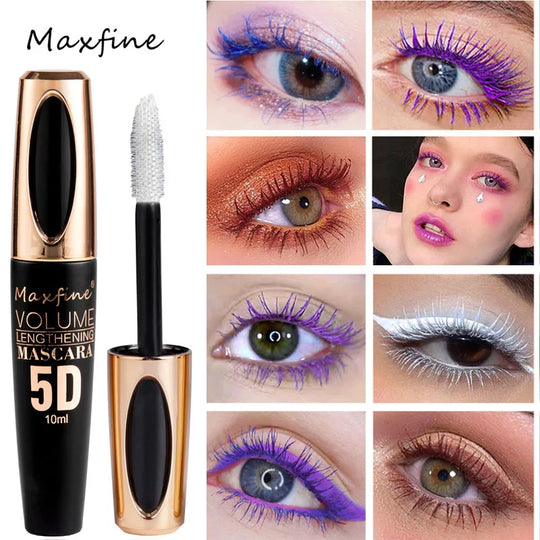MAXIFINEST 5D Silk Fiber Eyelash Mascara, the Black Amount and Length of