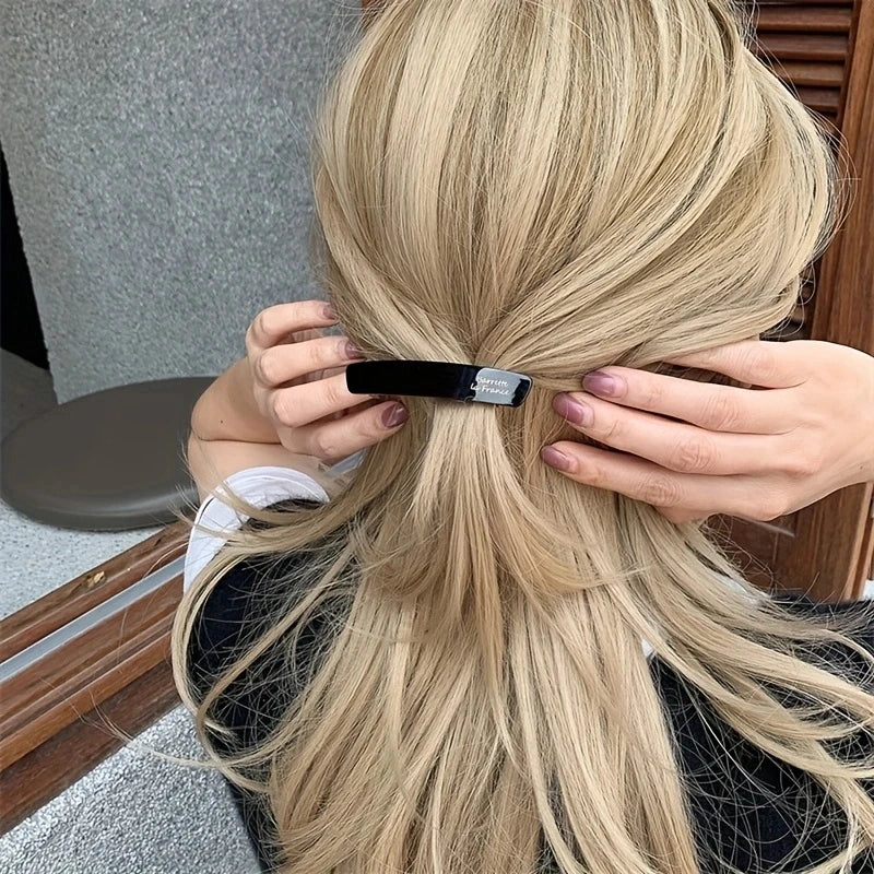 Acetate Hair Clip Elegant Hairgrip Colorful Geometric Barrettes