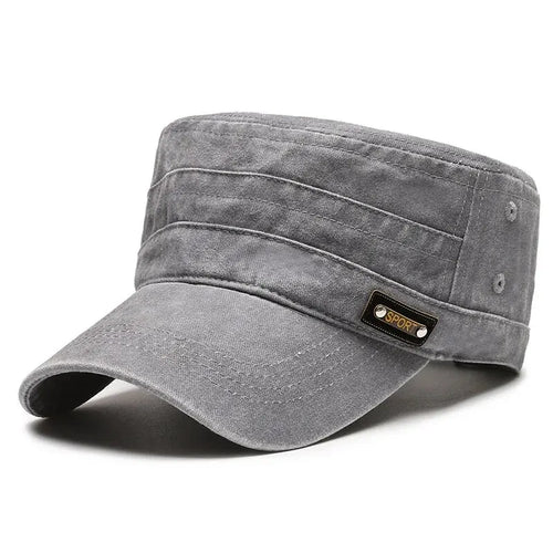 Wash Hat Wholesale Spring, Summer And Autumn New Cotton Flat Top Hat