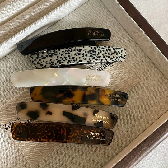 Acetate Hair Clip Elegant Hairgrip Colorful Geometric Barrettes