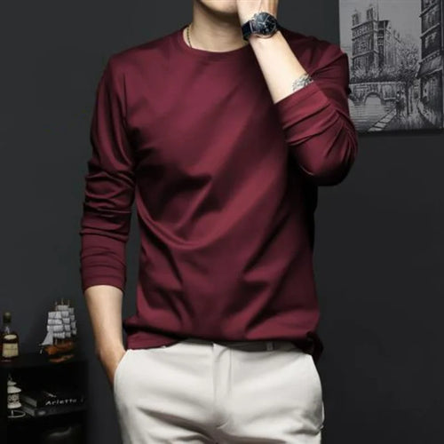 Autumn New Promotion Ice Silk T-shirt Men's Korean Casual Versatile