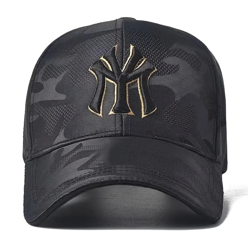 Unisex Letter Embroidery Camouflage Baseball Hats Spring and Autumn