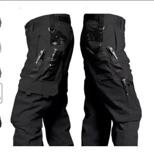 Wear Resistant Work Pant Man Multi-pocket Straight Cargo Trousers