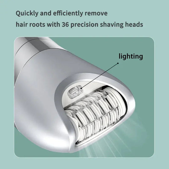 Electric Razor for Women 7 in 1 Painless Wet & Dry Women Shaver Blade