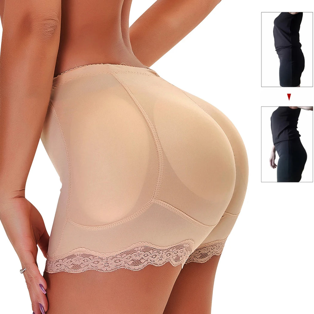 Women Padded Push Up Panties Butt Lifter Shaper Fake Ass Buttocks Hip