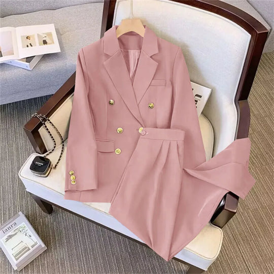 Autumn Two Piece Set For Women 2024 Casual Chic And Elegant Tops Coats