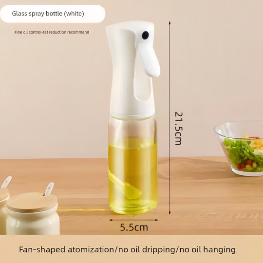 Glass Spray Oil Bottle Jar Spray Dual-Use Air Fryer Kitchen For Home Spray Oil Dispenser Oil Tank Seasoning Edible