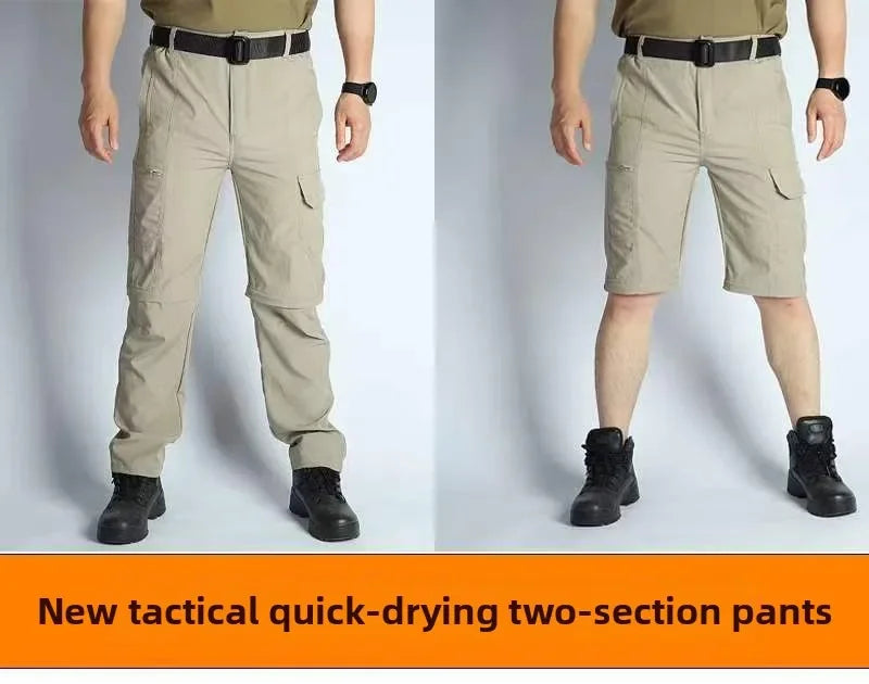 Men's Hiking Pants Convertible Zip Off Lightweight Waterproof Quick Dry Outdoor Fishing Travel Safari Camping Detachable Trouser