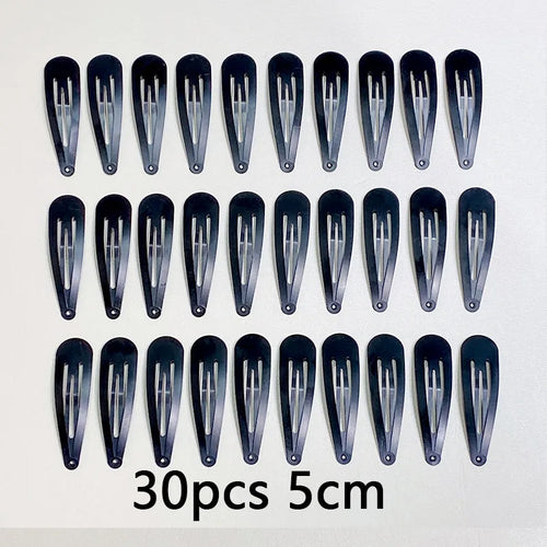 10/20/30pcs/set Women Silver Gold Black Waterdrop Shape Basic Alloy