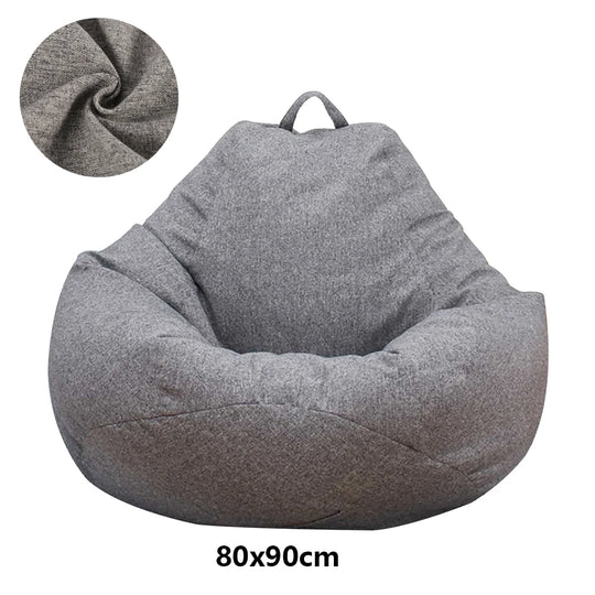 Lazy Sofa Cover Large Without Filler Bean Bag Cover Comfortable Outdoor Bedroom Lazy Seat Bag Tatami Living Room Beanbags