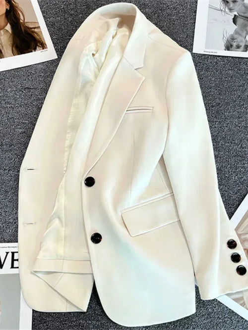 Women's Jacket New in Korean Fashion Small Suit Top Brown Suit Coat