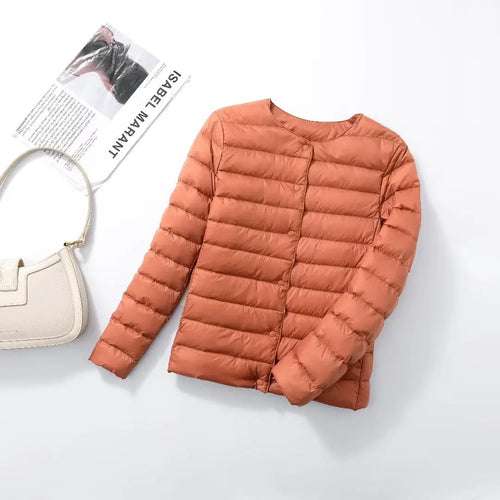 2024 New Arrivals Autumn Winter Warm Women White Duck Down Slim