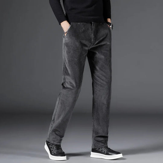 Men Clothing 2022 Autumn Winter Elastic Fashion Thick Corduroy Pants