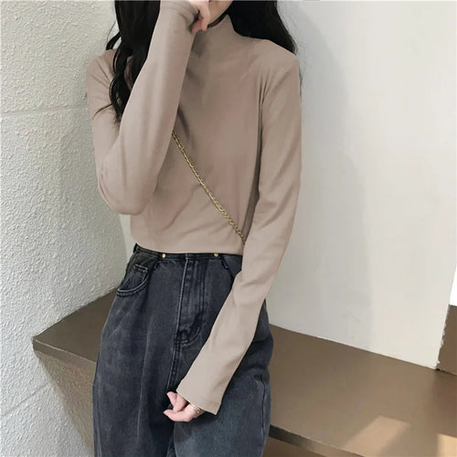 MRMT Brand New Women's Long-Sleeved T-Shirt Slimming Half