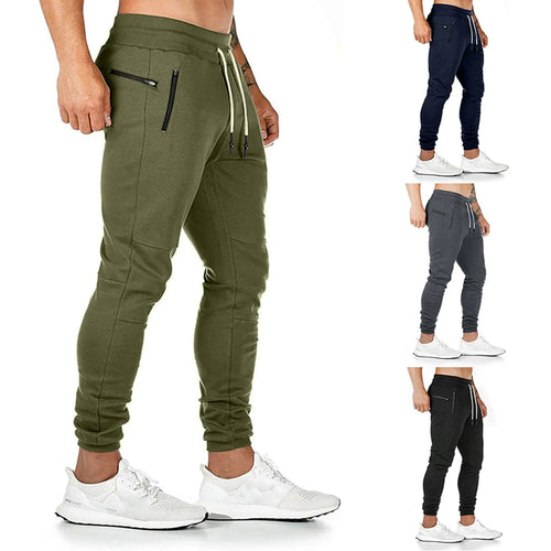 Men's Gym Pants Workout Running Athletic Joggers Slim Fit Sport Track