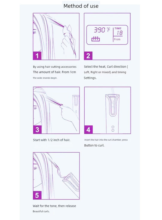 Wireless Hair Curler Cross-Border Fully Automatic Hair Curler USB Charging Bean Bag Portable For Home Hair Curler