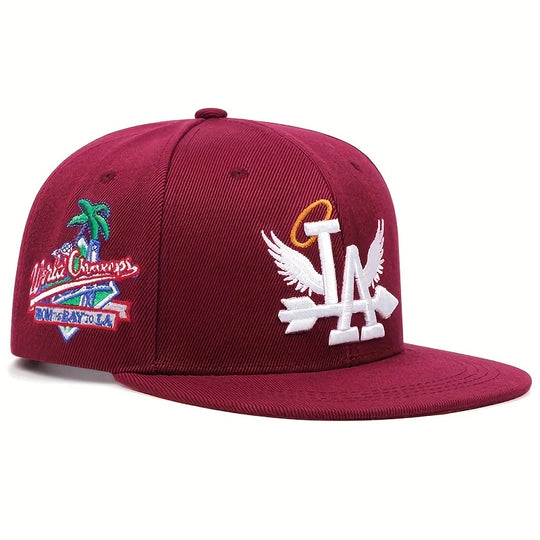 New Letter Wing Pattern Side Coconut Tree Embroidery Fashion High Quality Snapback Men's Versatile Casual Baseball Hat