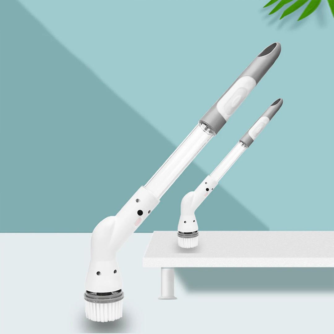 Electric Rotary Scrubber, Cordless Shower Cleaning Brush, Adjustable