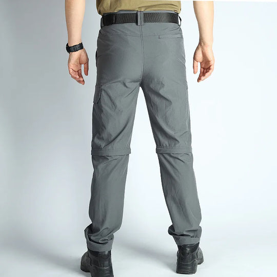 Men's Hiking Pants Convertible Zip Off Lightweight Waterproof Quick Dry Outdoor Fishing Travel Safari Camping Detachable Trouser