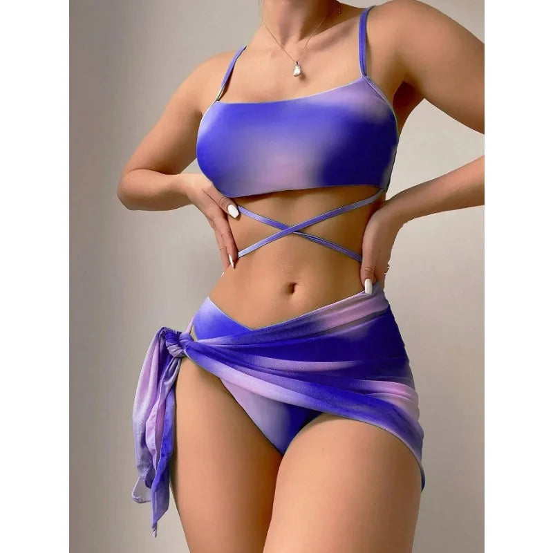 Serena Three-Piece Swimsuit – Stylish & Chic Swimwear Set