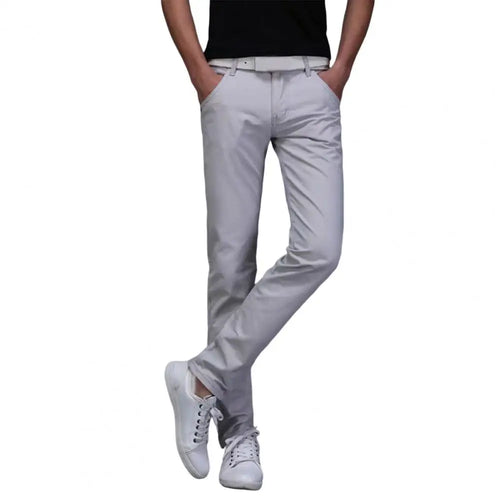 New Men Stretch Skinny Jeans Fashion Casual Slim Fit Denim Trousers