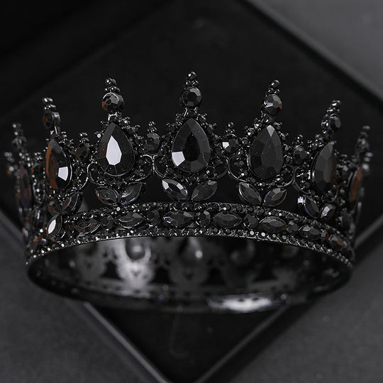 Baroque Crystal Tiaras And Crowns Rhinestone Prom Diadem Headband Crown Bridal Wedding Hair Accessories Jewelry Crown Tiara Gift