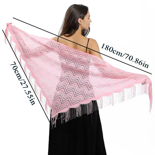 Triangle Scarf Fashion Lace Shawls Lady Cape Wraps Pure Color Wedding