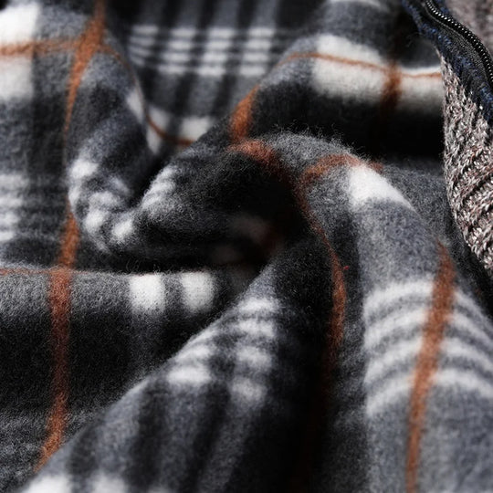 Autumn Winter Warm Cardigan Men Fleece Sweaters Full Zip Jackets Slim