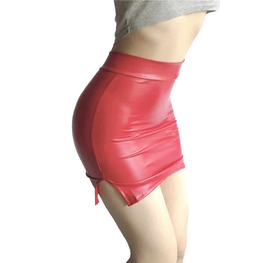 Hot New Club Daily Women Skirt Mini Dress Slim Fit Tight Casual Gloss