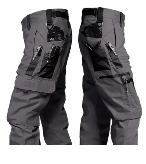 Wear Resistant Work Pant Man Multi-pocket Straight Cargo Trousers