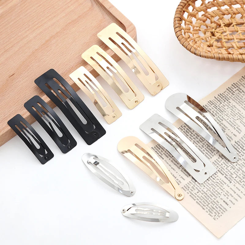 10/20/30pcs/set Women Silver Gold Black Waterdrop Shape Basic Alloy