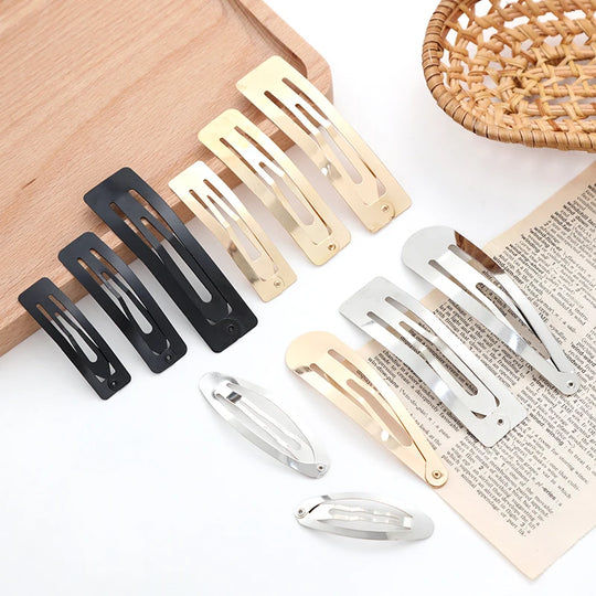 10/20/30pcs/set Women Silver Gold Black Waterdrop Shape Basic Alloy