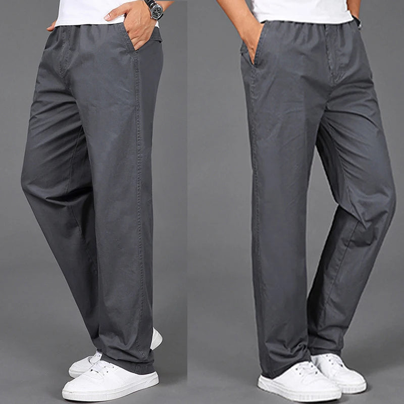Alobee Men's Cargo Pants Summer Spring Cotton Work Wear New In Large