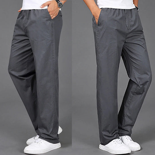 Alobee Men's Cargo Pants Summer Spring Cotton Work Wear New In Large