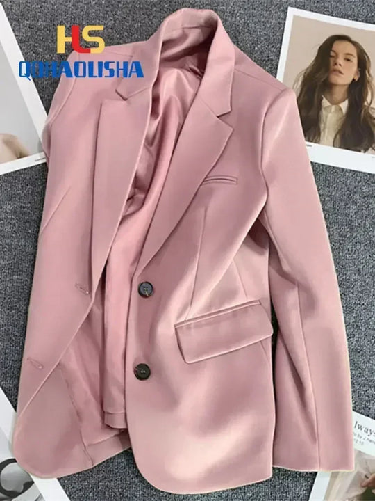 Women's Jacket New in Korean Fashion Small Suit Top Brown Suit Coat