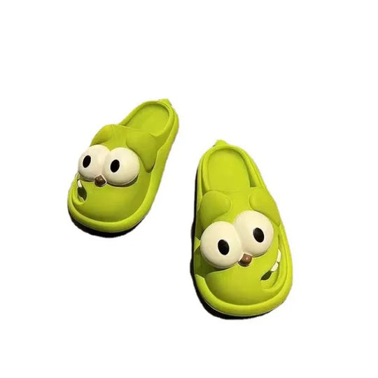 Eyeshine Large Eye Women Slippers Waterproof Lightweight Shower Sandals Fashion House Slippers Lovely Cozy Unisex Cartoon Slipper