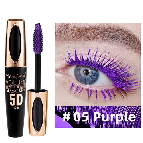 MAXIFINEST 5D Silk Fiber Eyelash Mascara, the Black Amount and Length of