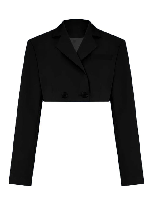 Taruxy Green New Blazers For Women Cropped Coats Jacket Summer Casual