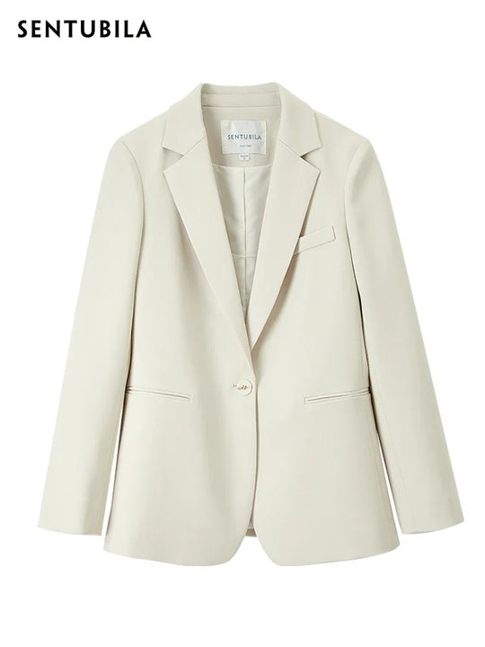 SENTUBILA Blazer Women 2024 Spring Autumn Elegant Fashion Office Lady