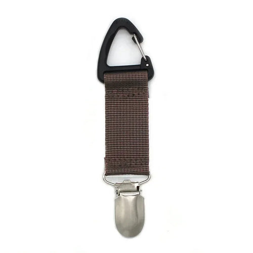 Outdoor travel straw hat clip Portable hat companion bag clip