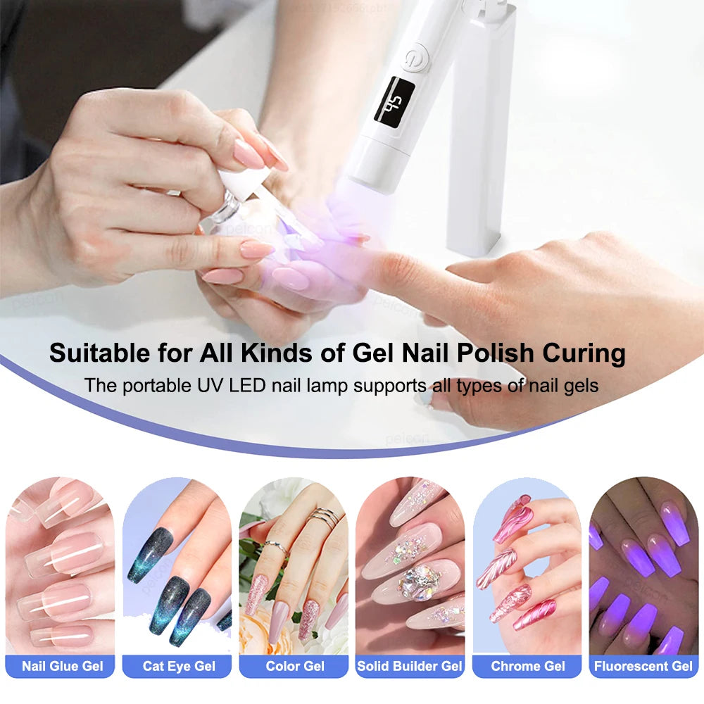 Mini UV LED Nail Lamp Portable Dryer